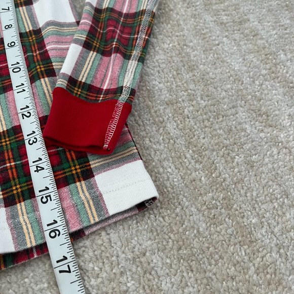 3 for $6 Hanna Andersson Christmas Holiday Plaid Pajama Top 110/5 Organic Cotton - Picture 5 of 7